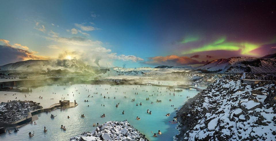 Blue Lagoon in Iceland photographed by Stephen Wilkes.